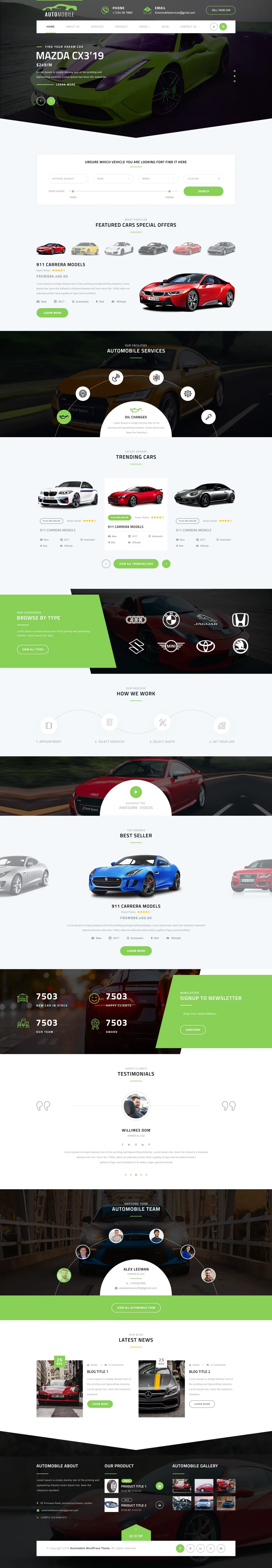 Automotive WordPress Theme