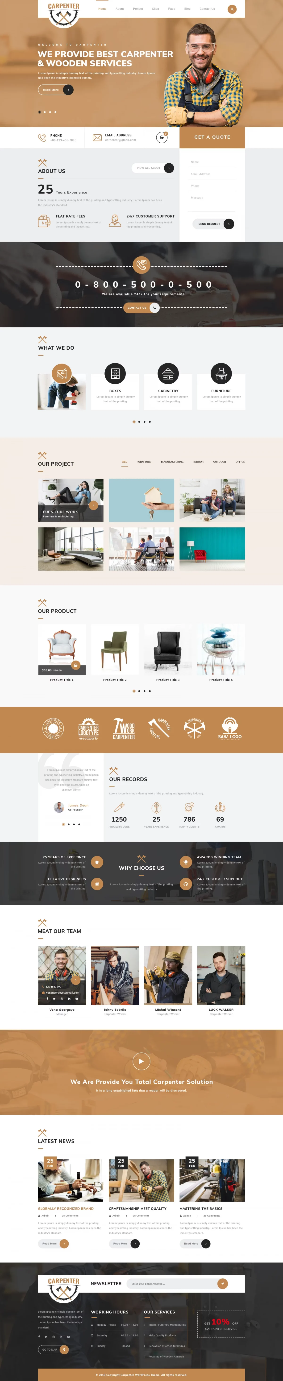 Carpenter WordPress Theme