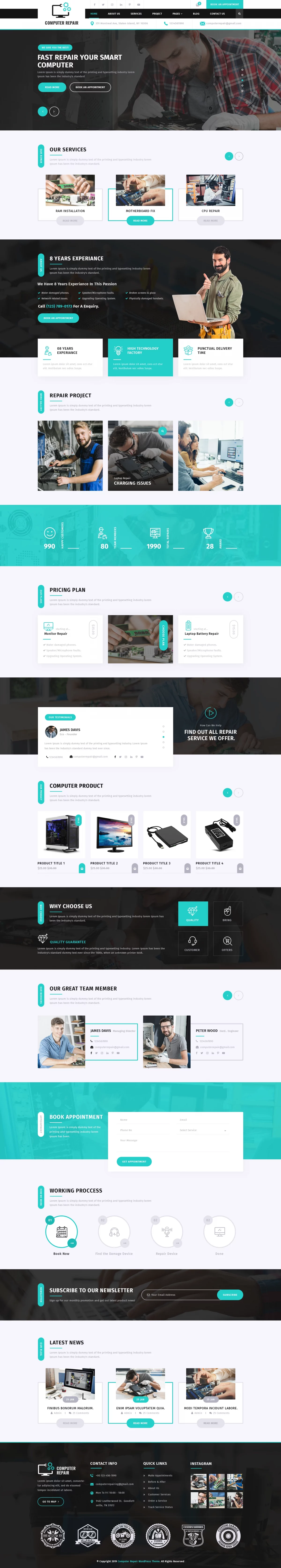 Computer Repair WordPress Theme