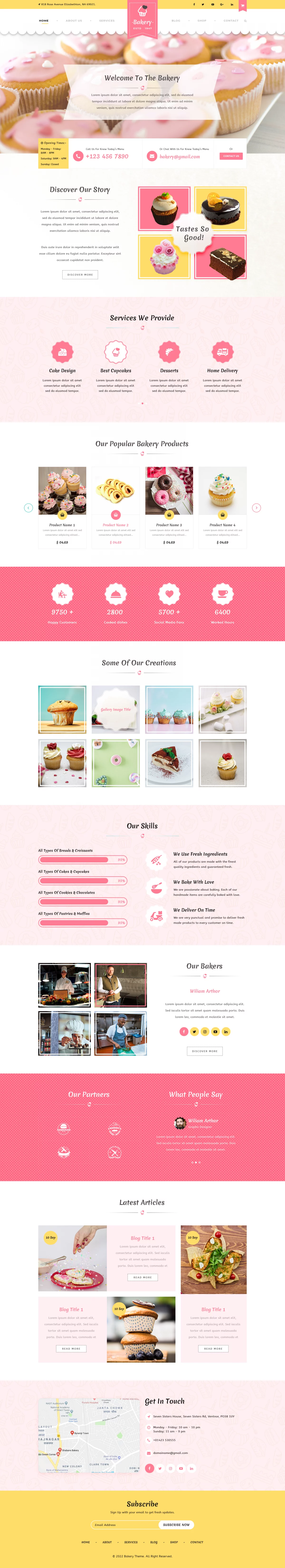 Gutenberg Cake WordPress Theme