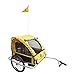 M-Wave Kids Ride Easy Faltbarer Kinder Und Gepäck-fahrradanhänger Mit Stahlrahmen, Silber, 60 x 75 x 28 cm