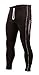 STANTEKS Radhose Lang Fahrradhose Radlerhose ohne Träger Coolmax Sitzpolster Reflektoren SR0045 (Schwarz, XXXL)