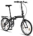 Licorne Bike Phoenix 20 Zoll Aluminium Faltrad Klapprad V-Bremse Faltfahrrad Herren Damen 7 Gang Kettenschaltung Folding City Bike Alu-Rahmen StVZO Vorderlampe Hinterlampe