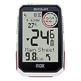 SIGMA SPORT ROX 4.0 White, 2.4'' GPS Fahrradcomputer & Navigation, wasserdicht, E-Bike kompatibel, Höhenmessung, inkl. GPS Halterung