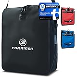 Forrider Fahrradtasche Wasserdicht für Gepäckträger [25L Volumen] mit Schultergurt | Gepäckträgertasche | Einzel | Fahrrad Tasche Packtasche hält an jedem Gepäckträger