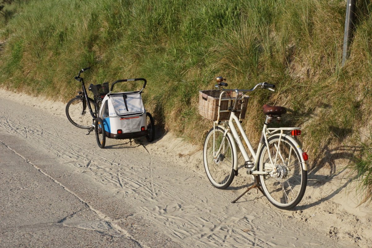 Fahrräder auf Borkum