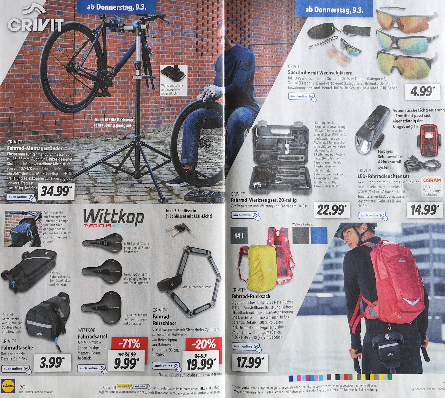 Lidl Fahrrad Produkte 09 03 23 Prospekt Seite 1