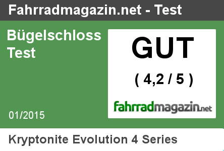 Testergebnis Kryptonite Evolution 4 - Gut 4,2 / 5 