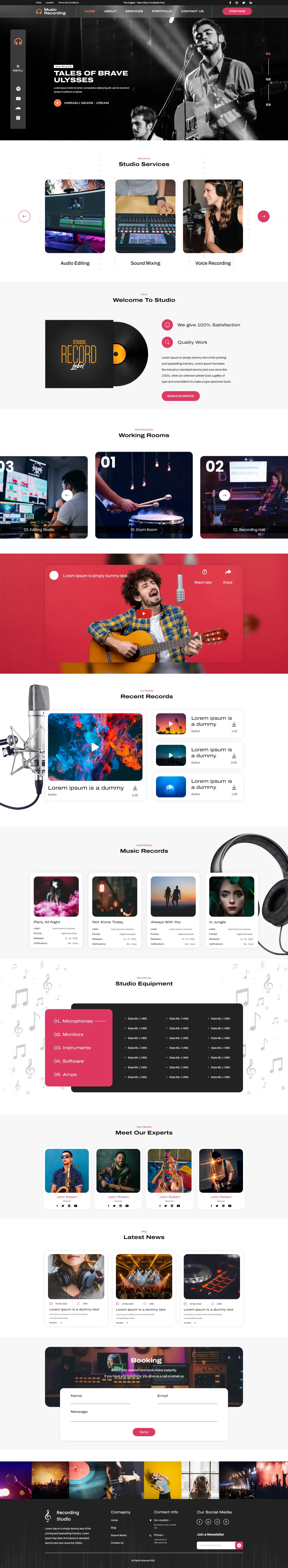 Music Band WordPress Theme