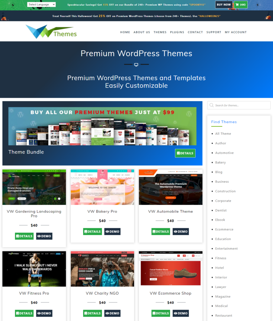 Premium WordPress themes