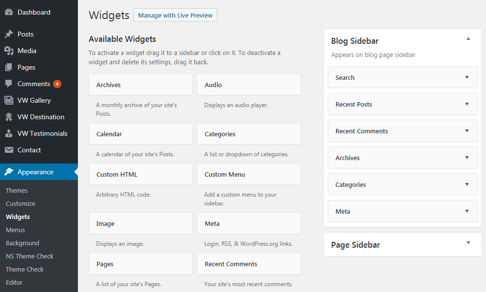 WordPress Widgets